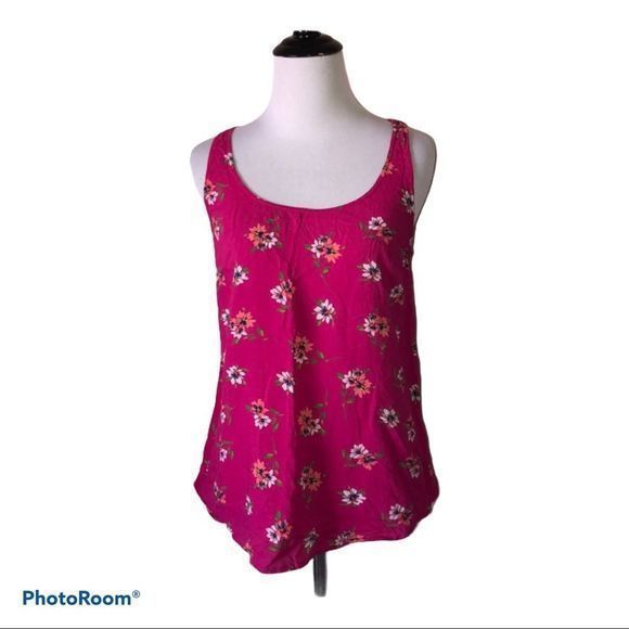 Old navy women’s small pink floral tank top‎ - Picture 1 of 6